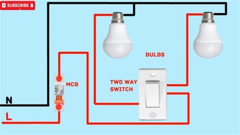 On Video Two Way Switch Connection Control A Lamp With Two Switch