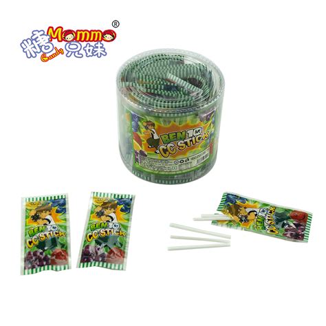 Pvc Jar Package Ben10 Fruit Flavor Cc Stick Powder Candy Buy Cc Stick