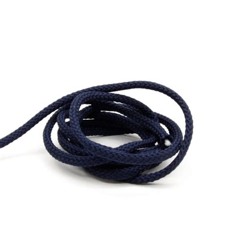 Polyester Drawstring Cord 4mm Navy Blue Ribbons And Trims Ray Stitch