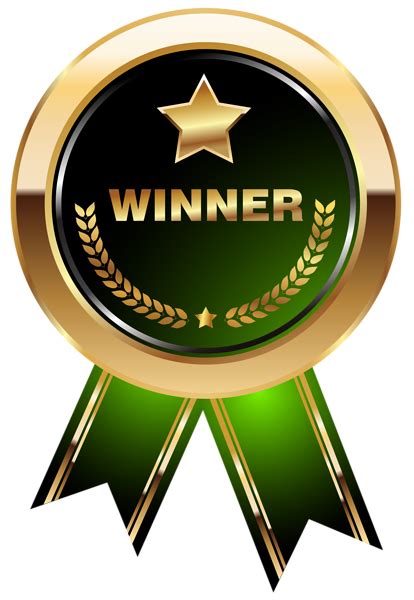Winner Medal Green Transparent PNG Clip Art Image | Clip art, Photo