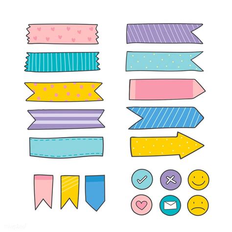 A Bunch Of Different Colored Ribbons And Pins On A White Background