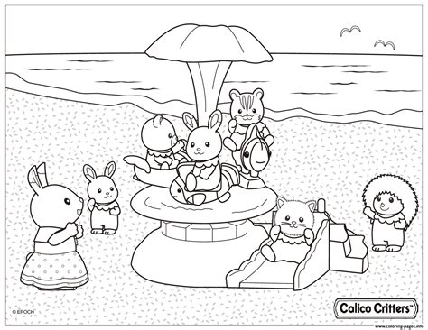 Feel free to print and color from the best 39+ calico critters coloring pages at getcolorings.com. Calico Critters In The Beach For Vacation Coloring Pages ...