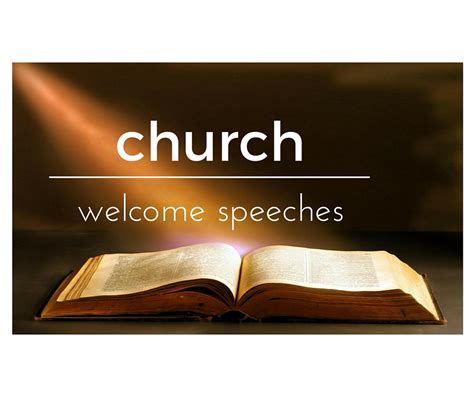 Church Occasion Speech Sample