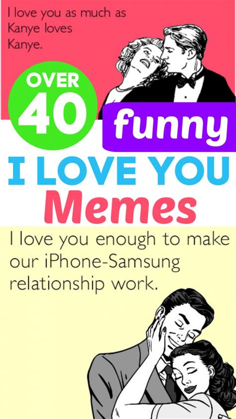 Over 40 Funny I Love You Memes Thrifty Nifty Mommy Love You Meme
