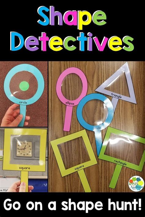 shape detective activity  preschool  kindergarten shape