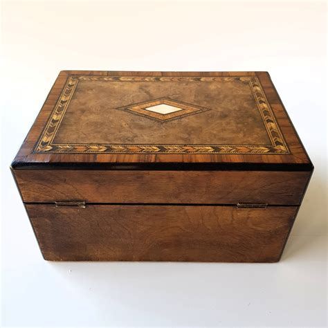 Antique Tunbridge Ware Box Jewelery Box Jewelry Box