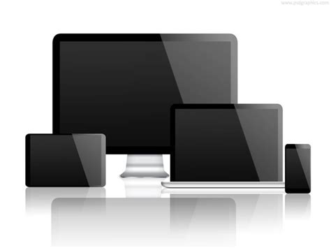 Desktop Computer Laptop Tablet And Smartphone Psd Psdgraphics