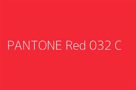 Pantone Red 032 C Color Hex Code