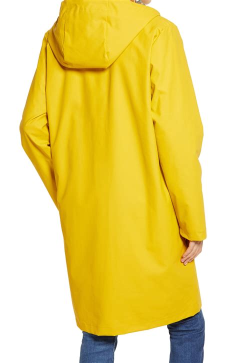 Pendleton Eureka Waterproof Long Hooded Raincoat In Yellow Lyst