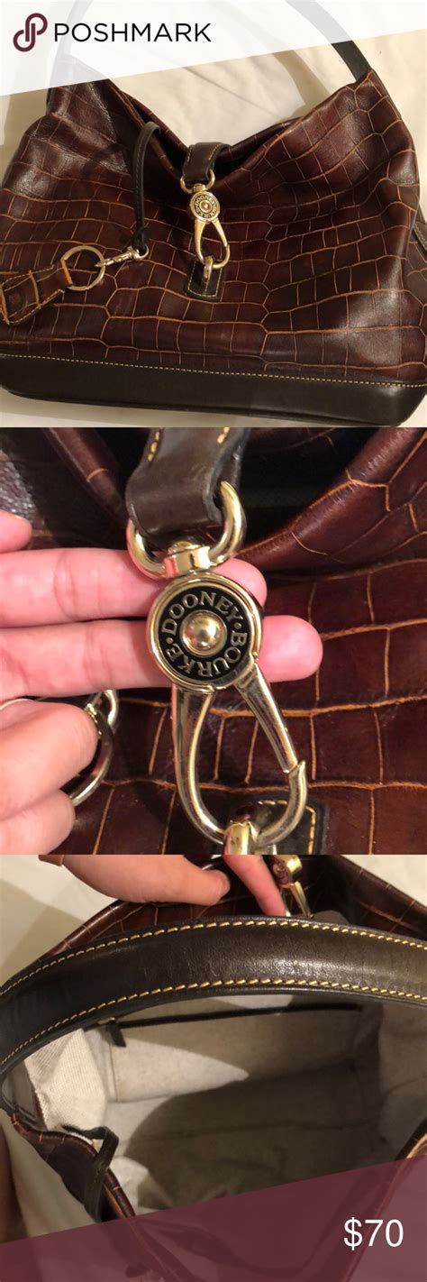 Alligators and fresh water crocs are totally different temperament to salt water crocs. Dooney & Bourke Purse Brown and tan fake alligator skin ...