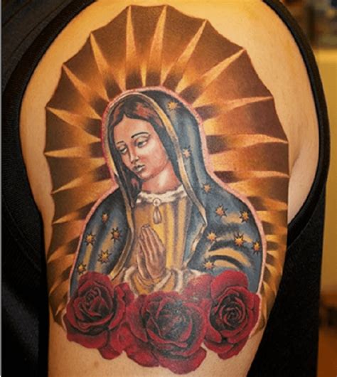 Mexican Virgen De Guadalupe Tattoo