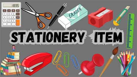 Stationery Names Stationery Items Name In English English Vocabulary