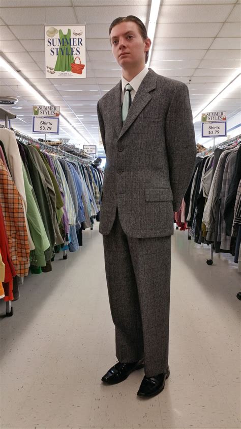 My latest acquisition - vintage suit I got today at a Goodwill ...
