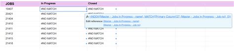 Index Match Formula Returning Nomatch Can Search Type Be A Formula