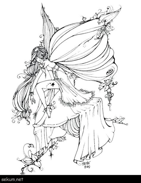 Dark Fairy Adult Coloring Pages Coloring Pages
