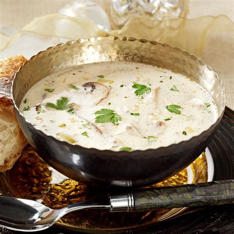This recipe was shared with us. Homemade Cream of Mushroom Soup Recipe | Taste of Home
