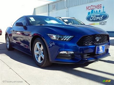 2016 Deep Impact Blue Metallic Ford Mustang V6 Coupe 109665395