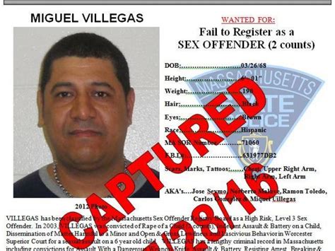 Most Wanted Sex Offender With Worcester County Ties Captured Worcester Ma Patch