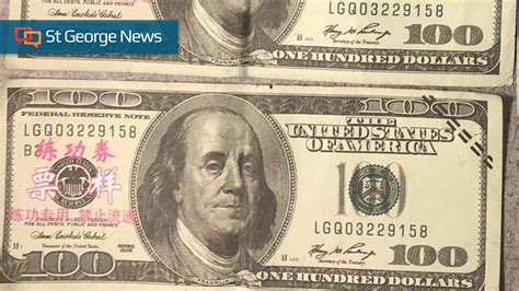 Police Warn Of Counterfeit Bills With Chinese Writing St George News