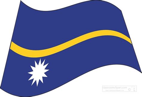 World Flags Clipart Nauru Waving Flag Clipart Classroom Clipart My