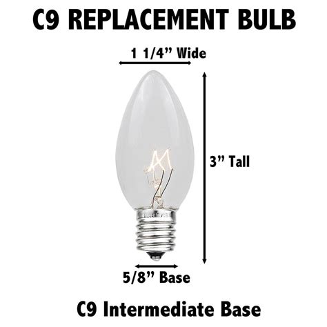 25 Pack C9 Black Light Random Twinkling Replacement Flasher Bulbs