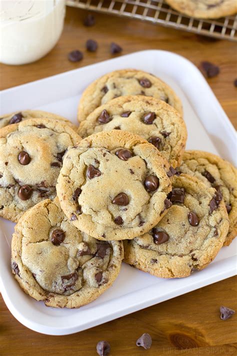 The Best Bakery Style Chocolate Chip Cookies Life Made Simple