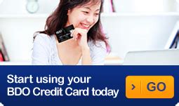 Cash, check, and direct debit from the cardholder's bank account. Credit Cards | BDO Unibank, Inc.