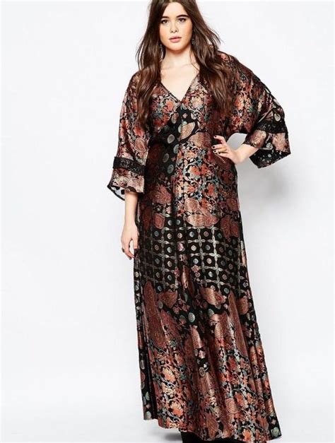 Plus Size Kimono Maxi Dress Pluslookeu Collection