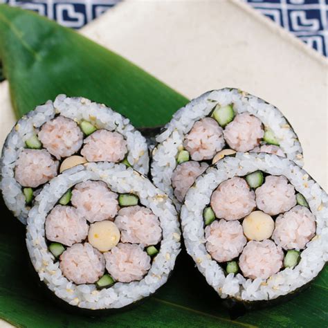 Flower Sushi Roll Recipe By Maklano