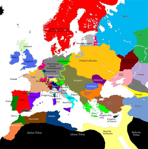 Europe 1470 Mapas Históricos Mapa Historicos