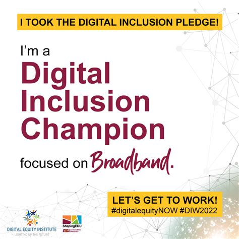 Take The Pledge To Become A Digital Inclusion Champion Shapingedu