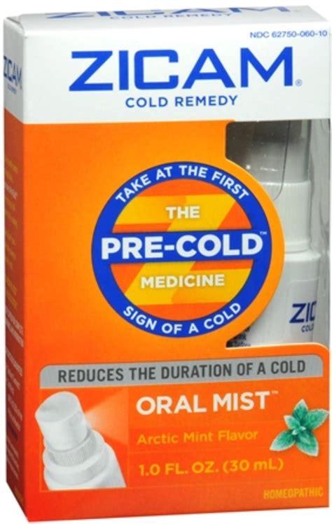 Zicam Cold Remedy Plus Oral Mist Arctic Mint 1 Oz Pack Of 2