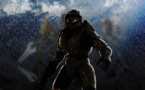 Game Character Illustration Halo Master Chief Video Games Hd