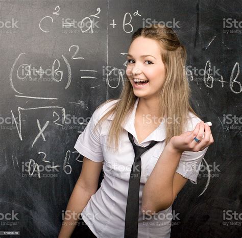 Portrait Of Happy Cute Student In Classroom Stock Photo Download