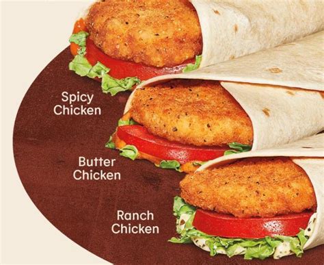 Burger King Launches New Spicy Chicken Ranch Chicken And Butter Chicken Wraps In Canada The