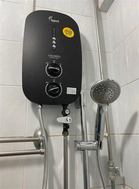 Champs Legend Instant Heater With Shower Set Dc Inverter Booster Pump Water Heater Hand Shower