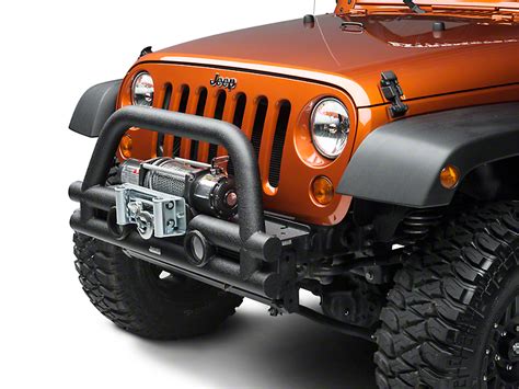 Rugged Ridge Jeep Wrangler Stubby Tube Front Bumper W Winch Plate