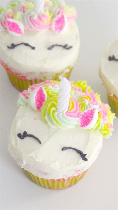 Rainbow Unicorn Cupcakes Recipe Cupcake Recipes Unicorn Cupcakes