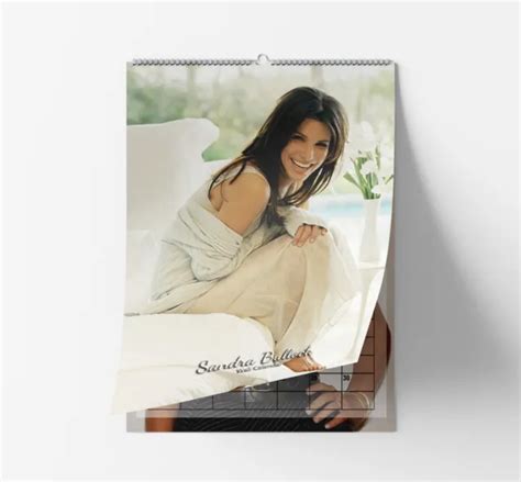 Sexy Sandra Bullock Deluxe Foto Completa 2023 Calendario Da Parete