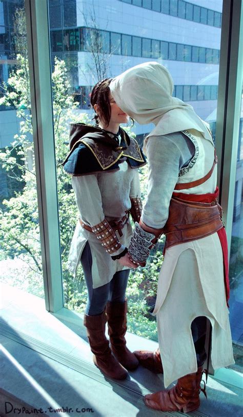 altair and maria cosplay by honeyrey on deviantart assassin s creed assassins creed artwork
