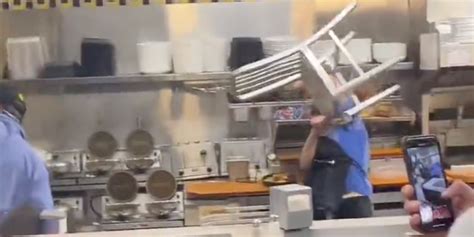 Waffle House Employees Matrix Like Reaction During Wild Fight Goes