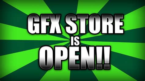 Gfx Store Is Now Open Youtube