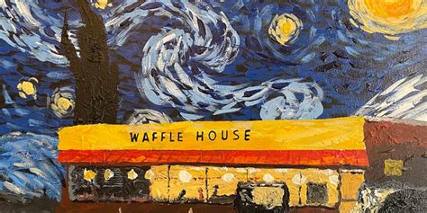 Louisiana Man Creates Waffle House Painting Inspired By Heartwarming