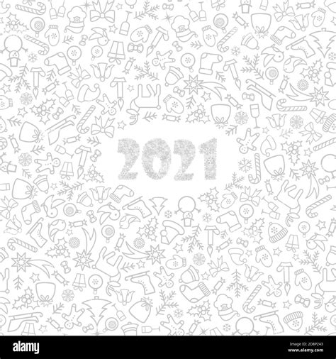 christmas icon holiday background with numbers 2021 happy new year wallpaper winter holiday