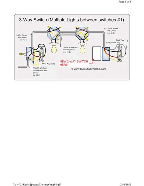 Three way light switch yogiandyunicom. 3 Way Switch Wiring Diagram Multiple Lights - Diagram Stream