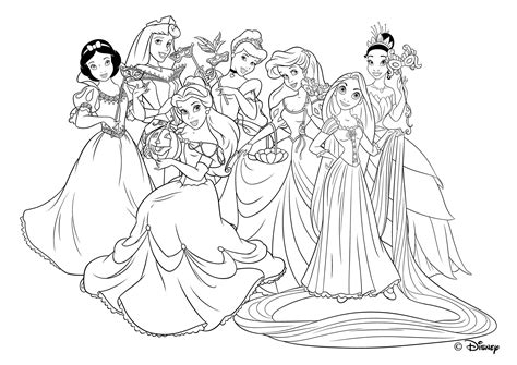 Veja Belos Desenhos Para Colorir Das Princesas Disney Juntas Desenhos