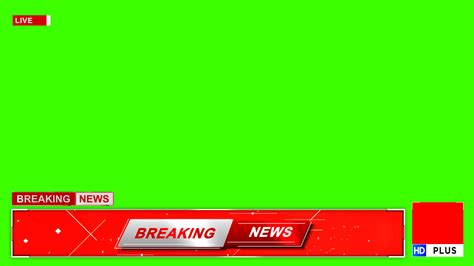 Green Screen News Live Background Breaking News Graphic Lower Third