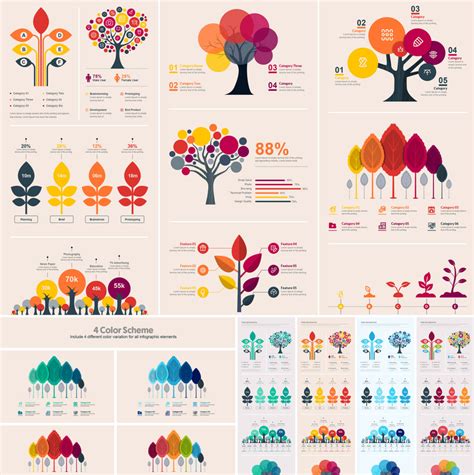 Tree Bundle Infographic Elements 66482 Templatemonster