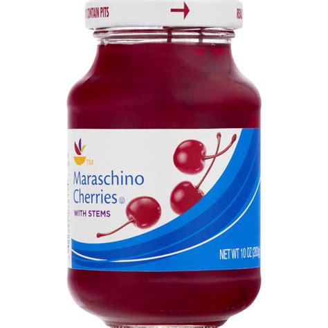 Sb Maraschino Cherries With Stems 10 Oz Instacart