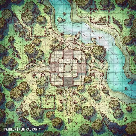 Ancient Ruins Battlemaps Dungeon Maps Fantasy Map Dnd World Map